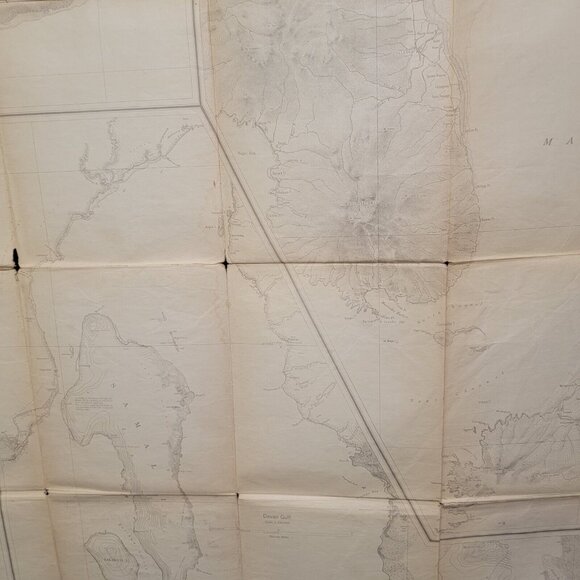 Feb 1944 WWII Amy Air Forces Long Range Navigation Chart Philippine Island Topo - Picture 16 of 16